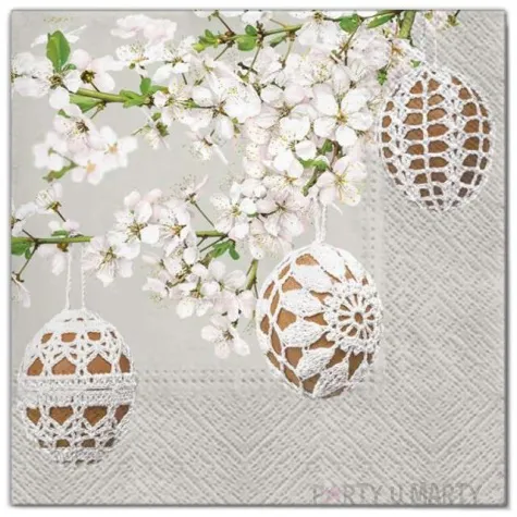 serwetki wielkanoc pisanki na galezi maki 33 cm 20 szt