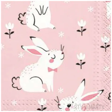 serwetki wielkanoc pole krolikow paw 33 cm 20 szt