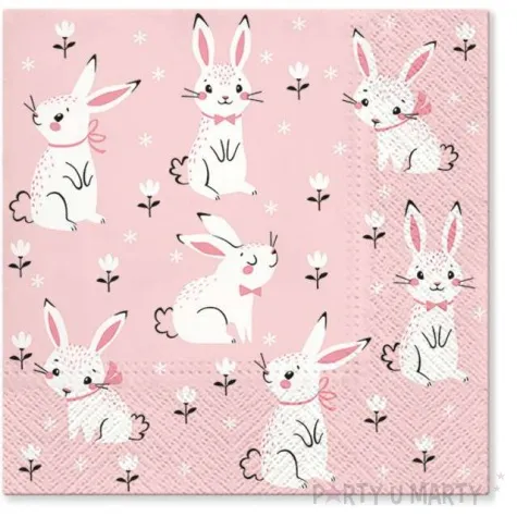 serwetki wielkanoc pole krolikow paw 33 cm 20 szt