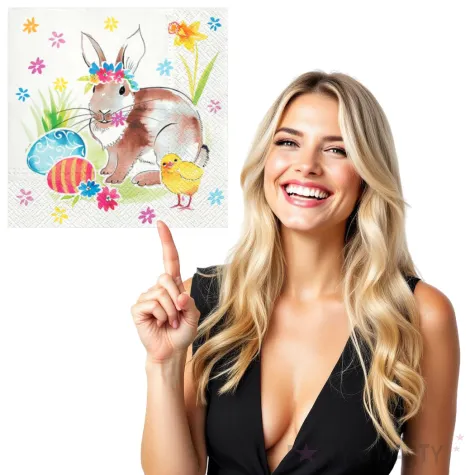 serwetki wielkanoc przyjaciele paw 33 cm 20 szt