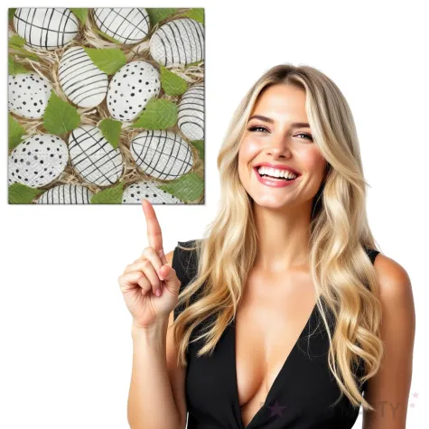 serwetki wielkanoc recznie malowane maki 33 cm 20 szt