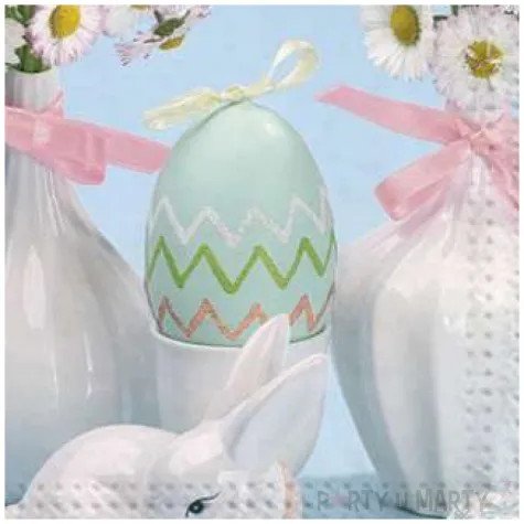 serwetki wielkanoc stokrotki w porcelanie maki 33 cm 20 szt