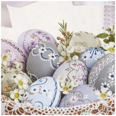 serwetki wielkanoc tradycyjny koszyk maki 33 cm 20 szt