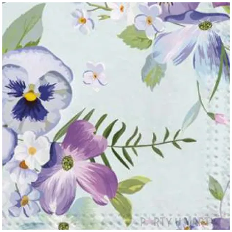 serwetki wielkanoc wiosenne kwiaty maki 33 cm 20 szt