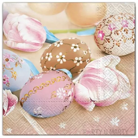 serwetki wielkanoc zdobione jajka maki 33 cm 20 szt