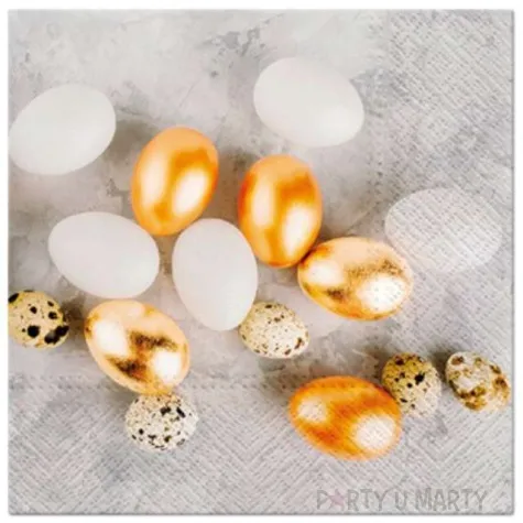 serwetki wielkanocne jajka zlote paw 33 cm 20 szt