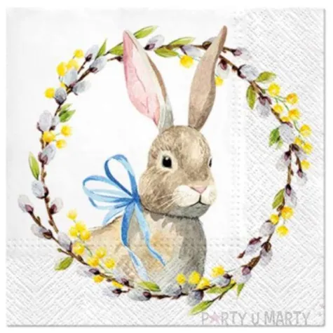 serwetki wielkanocne krolik paw 33 cm 20 szt
