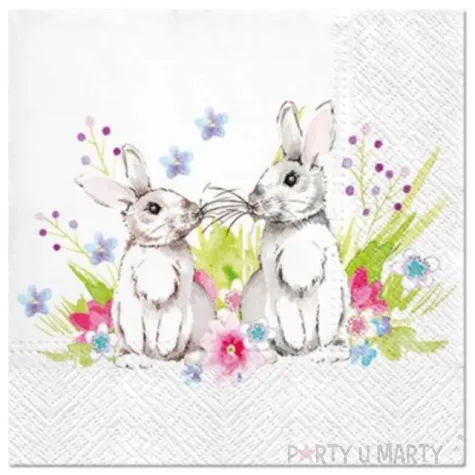 serwetki wielkanocne para krolikow paw 33 cm 20 szt