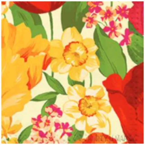 serwetki wiosenne kwiaty paw 33 cm 20 szt