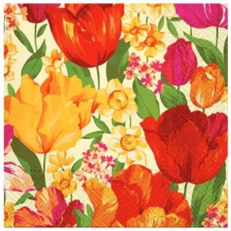 serwetki wiosenne kwiaty paw 33 cm 20 szt