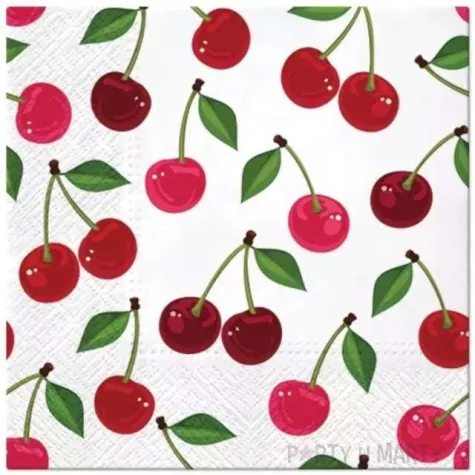 serwetki wisienki paw 33 cm 20 szt