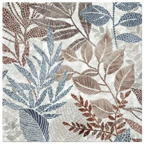 serwetki wschodzace liscie niebieskie paw 33 cm 20 szt