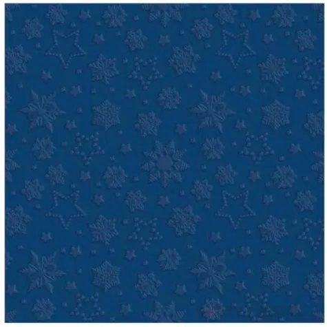 serwetki wytlaczane sniezki niebieskie paw 33 cm 20 szt