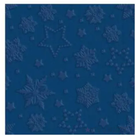 serwetki wytlaczane sniezki niebieskie paw 33 cm 20 szt