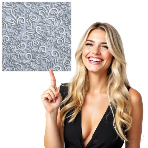 serwetki wzor 3d szare maki 33 cm 20 szt