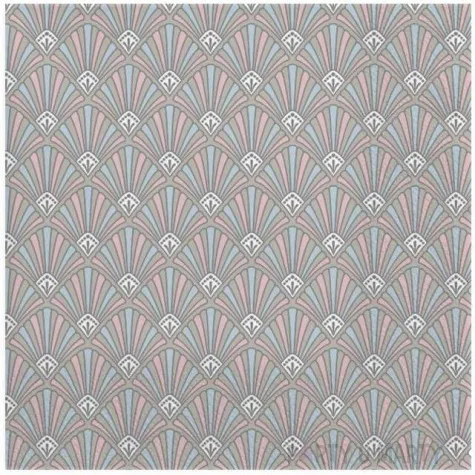 serwetki wzor art deco pastelowe maki 33 cm 20 szt