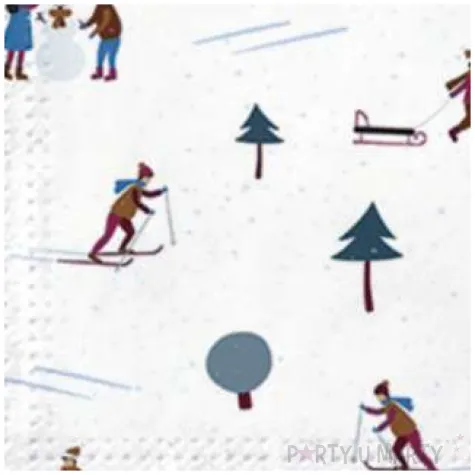 serwetki zabawa w sniegu 33 cm 20 szt