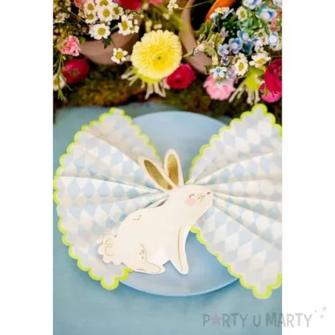 serwetki zajac zlote uszy kremowe partydeco 25 x 32 cm 20 szt