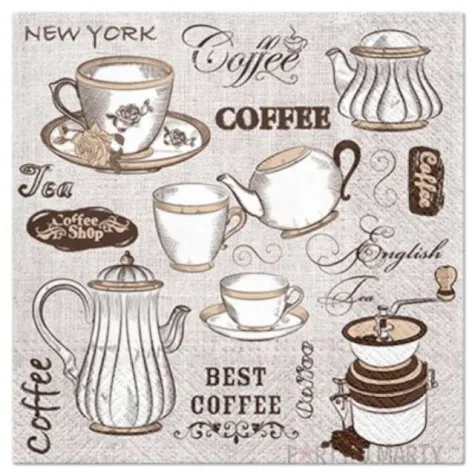 serwetki zapachowe kawa czy herbata paw 33 cm 20 szt