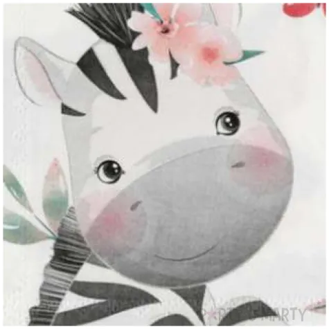 serwetki zebra w krzakach santex 33 cm 20 szt