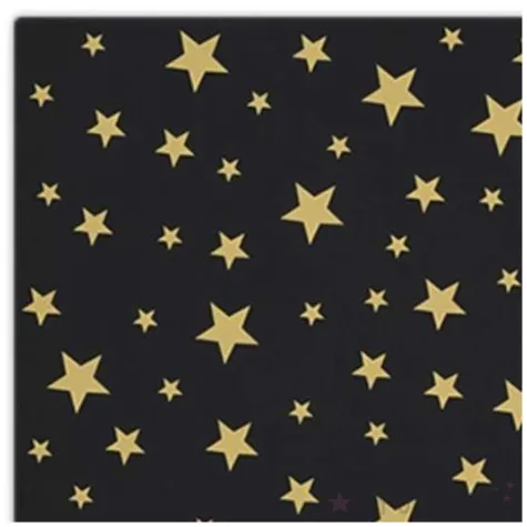 serwetki zlote gwiazdki czarne paw 33 cm 20 szt