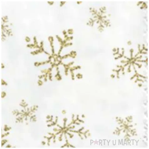 serwetki zlote platki sniegu paw 25 cm 20 szt