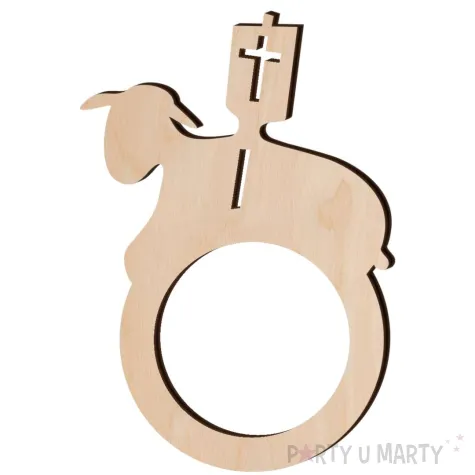 serwetnik pierscieniowy baranek wielkanocny 61 x 94 mm 10 szt