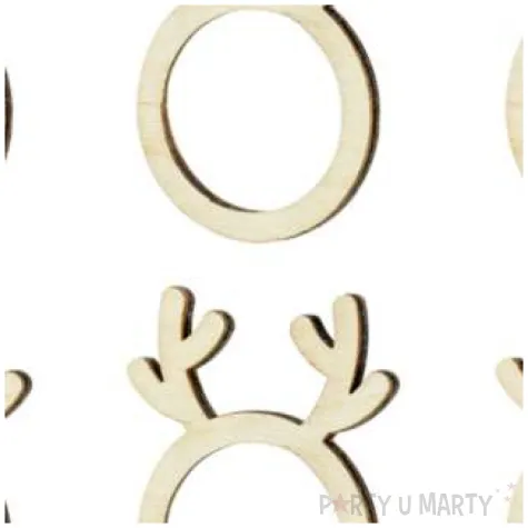 serwetnik pierscieniowy rogi renifera partydeco 6 szt