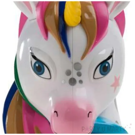 skarbonka jednorozec teczowy z cukierkami dekora