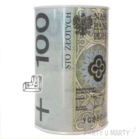 skarbonka metalowa 13 8 cm 100 zl