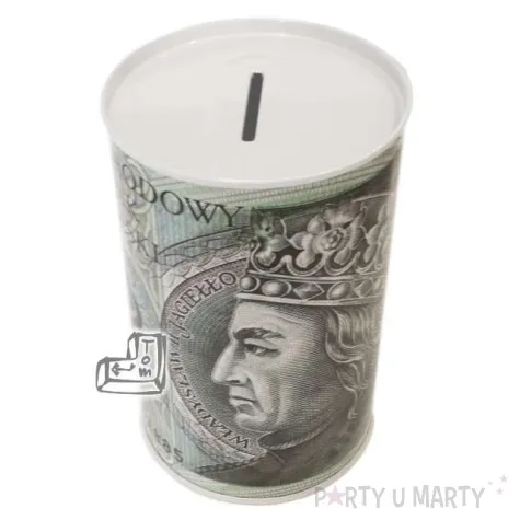 skarbonka metalowa 13 8 cm 100 zl