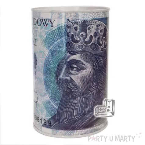 skarbonka metalowa 13 8 cm 50 zl