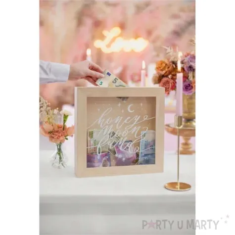 skarbonka miesiac miodowy partydeco 30 x 30 cm