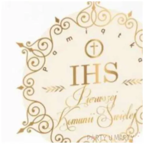 skarbonka pamiatka pierwszej komunii swietej ihs kostka biala bgtech