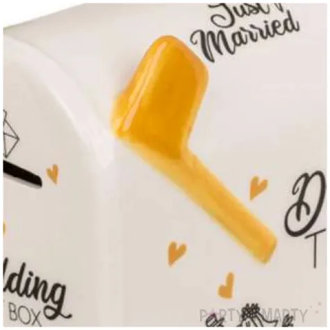 skarbonka skrzynka pocztowa just married biala kemis