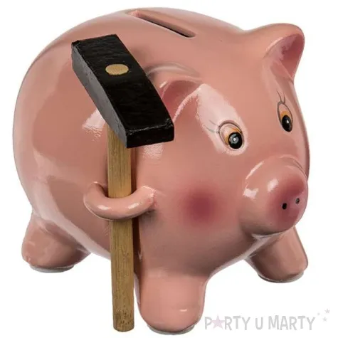 skarbonka swinka z mloteczkiem ootb