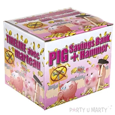 skarbonka swinka z mloteczkiem ootb