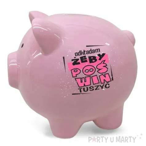 skarbonka swinka zeby poswintuszyc rozowa bgtech