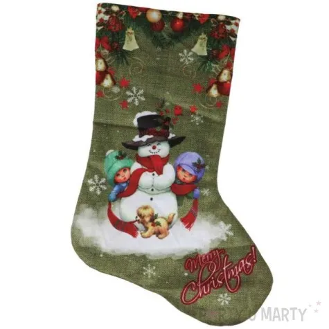 skarpeta na prezenty dzieci i balwanek guirca 47 cm
