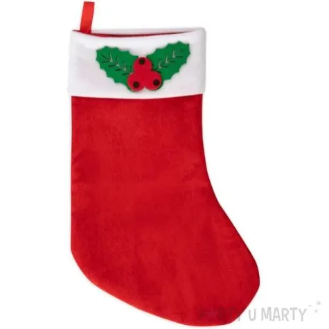 skarpeta na prezenty galazka czerwona 40 x 26 cm partypal