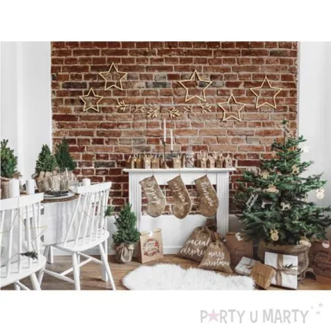 skarpeta na prezenty jutowa daddy 23 x 39 cm partydeco