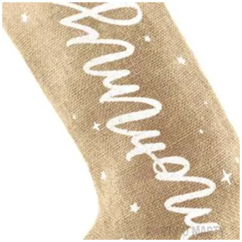 skarpeta na prezenty jutowa mommy 23 x 39 cm partydeco