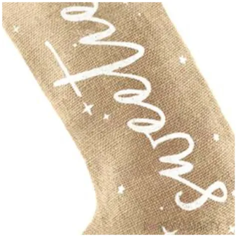 skarpeta na prezenty jutowa sweetie 23 x 39 cm partydeco