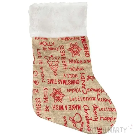 skarpeta na prezenty nadruki swiateczne arpex 45 cm