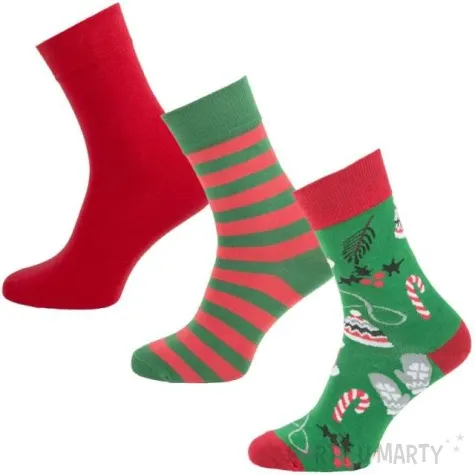 skarpetki swiateczny box 3 damskie 35 37 3 pary czakos