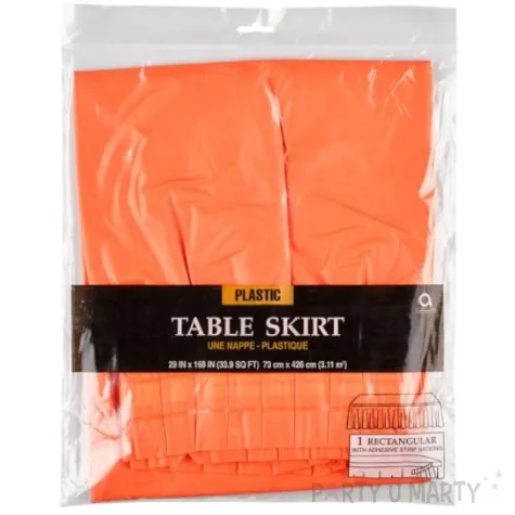 skirting classic pomaranczowy amscan 426 cm x 73 cm