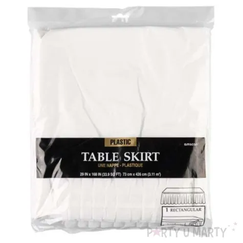 skirting foliowy amscan classic bialy 73x426 cm