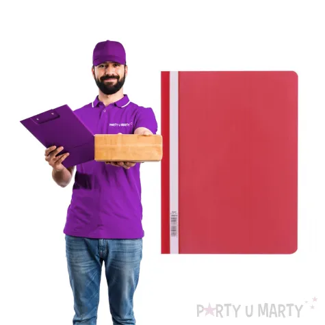 skoroszyt miekki bez perforacji czerwony d rect