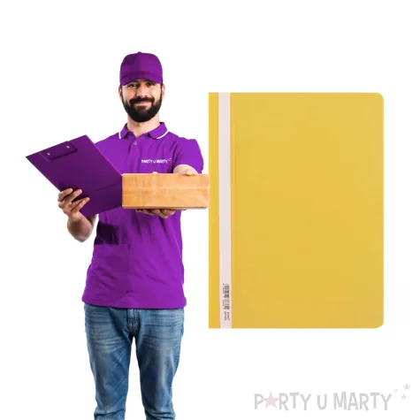 skoroszyt miekki bez perforacji zolty d rect