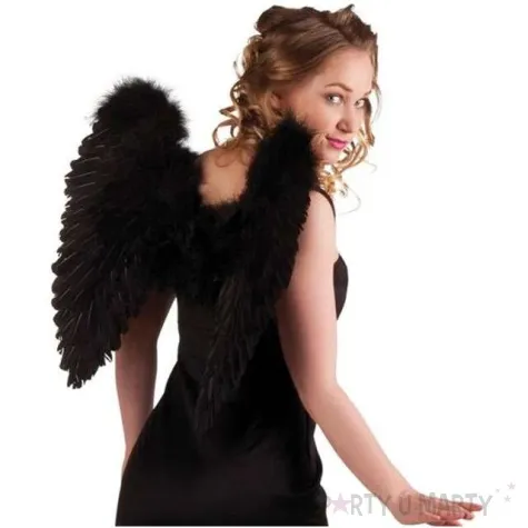 skrzydla aniol ciemnosci czarne boland 50 x 50 cm